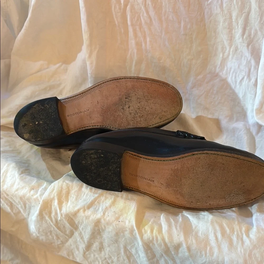 Bostonian Classic Black Leather Penny Loafers - Men's Slip-On Dress Shoes